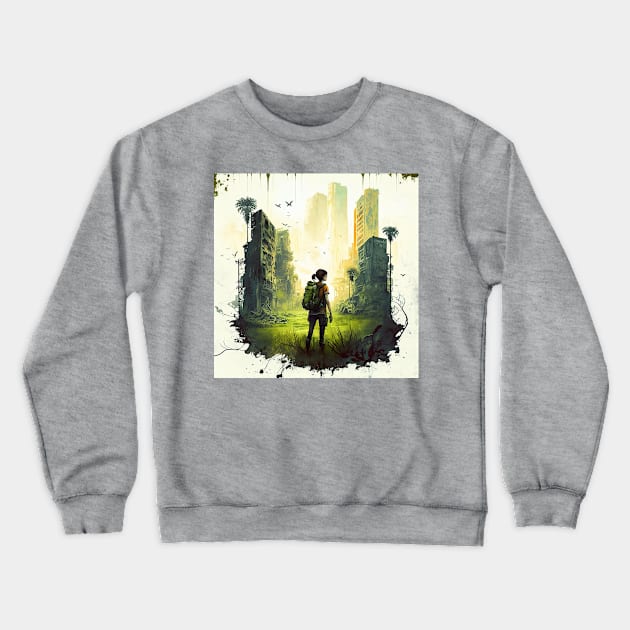 The Last of Us inspired design Crewneck Sweatshirt by Buff Geeks Art